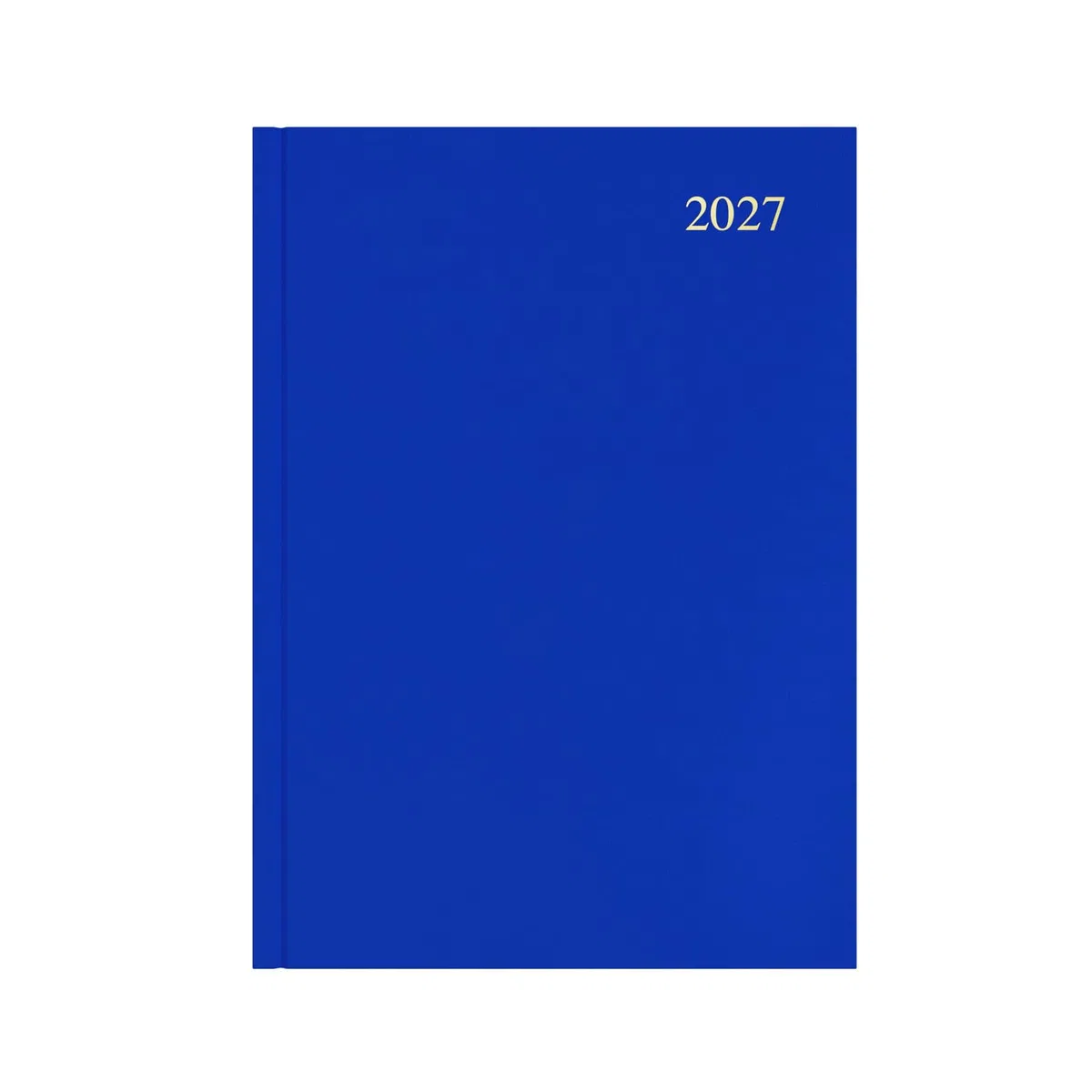 Agenda anual 2027, agenda semanal de 12 meses, tamaño A4, tapa dura en azul, gama esencial Collins Debden (ESSA43.60-27)