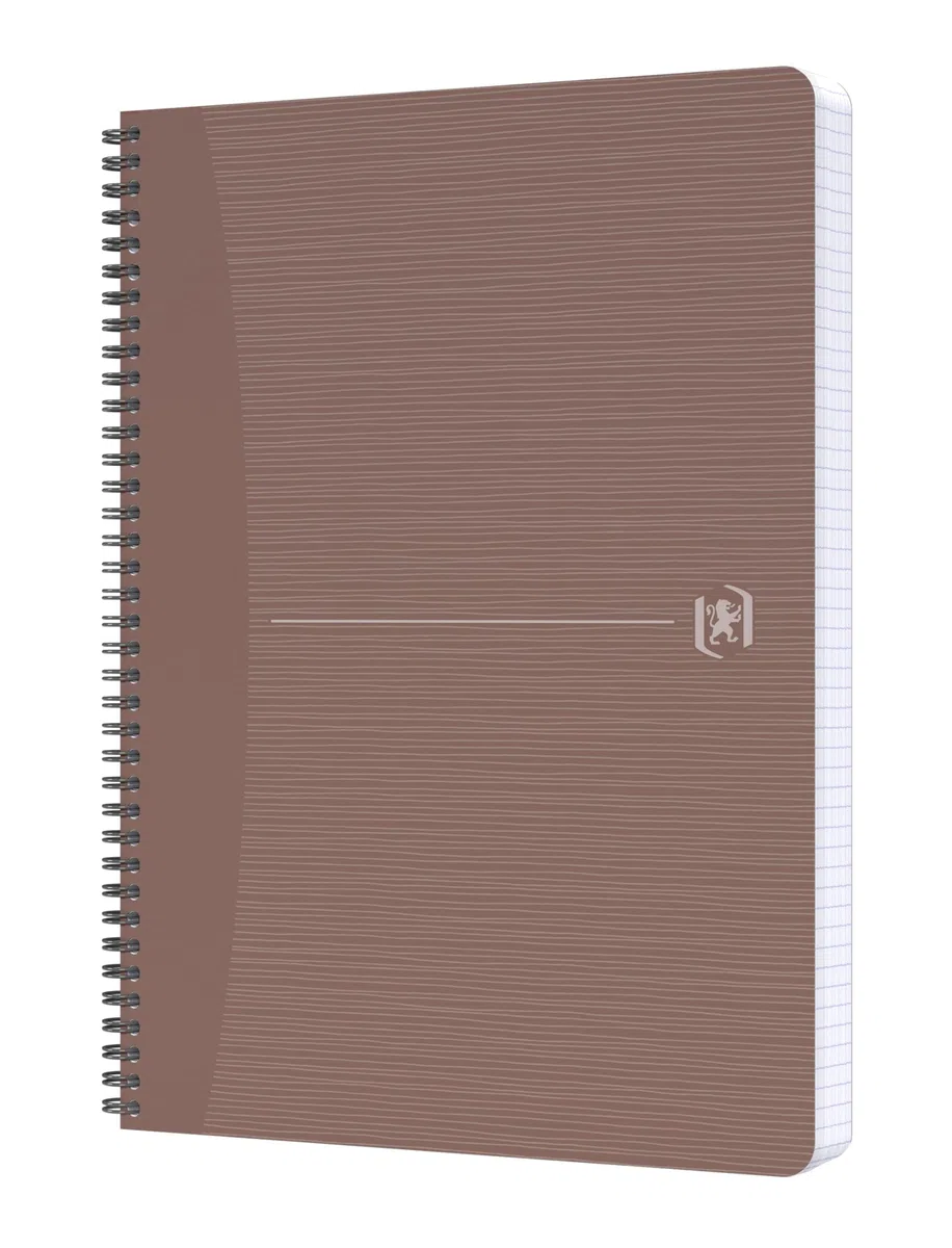 Oxford My Rec'Up - Cuaderno de espiral (A4, cuadriculado, tapas de cartón reciclado, 90 hojas, 6 colores, pack de 5 unidades)