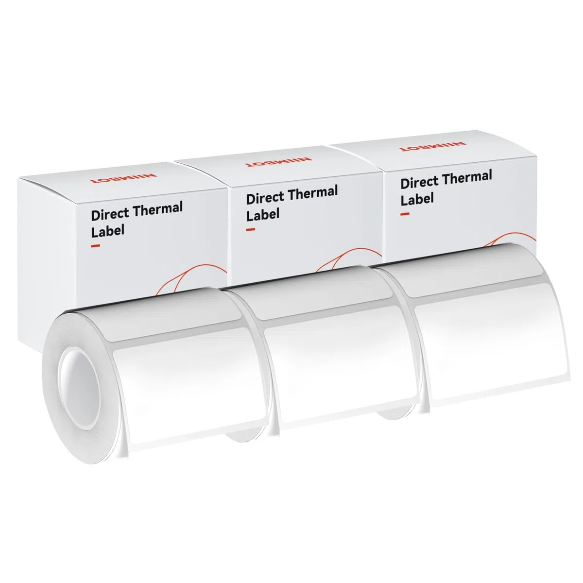Papel de etiqueta blanca de 3 rollos de 50 x 30 mm, compatible con etiquetadora NIIMBOT B1 B21 B3S