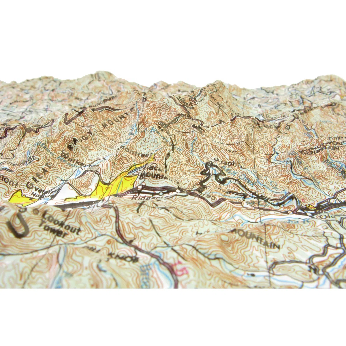Hubbard Scientific Mapa 3D Knoxville NI171 | Un verdadero mapa de alivio elevado - Puedes sentir el terreno | Mapa moldeado formado al vacío | 32 x 20.5 pulgadas | Topografía detallada