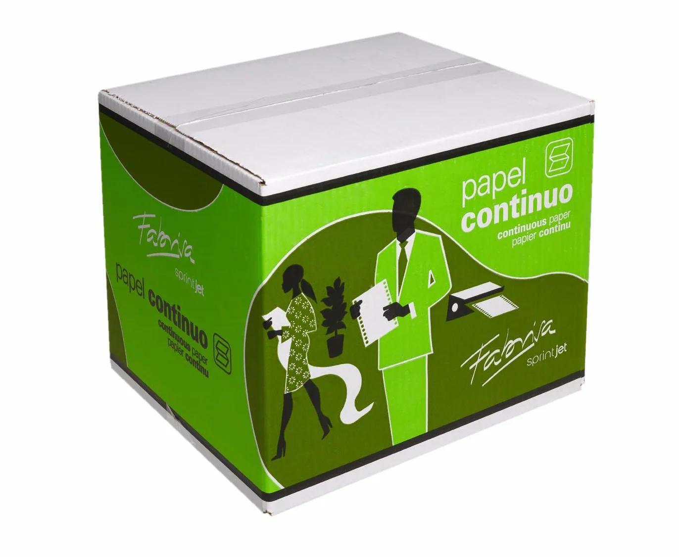 Fabrisa 1241032 - Caja de 1000 hojas de papel continuo, 3 hojas, 240 x 11"