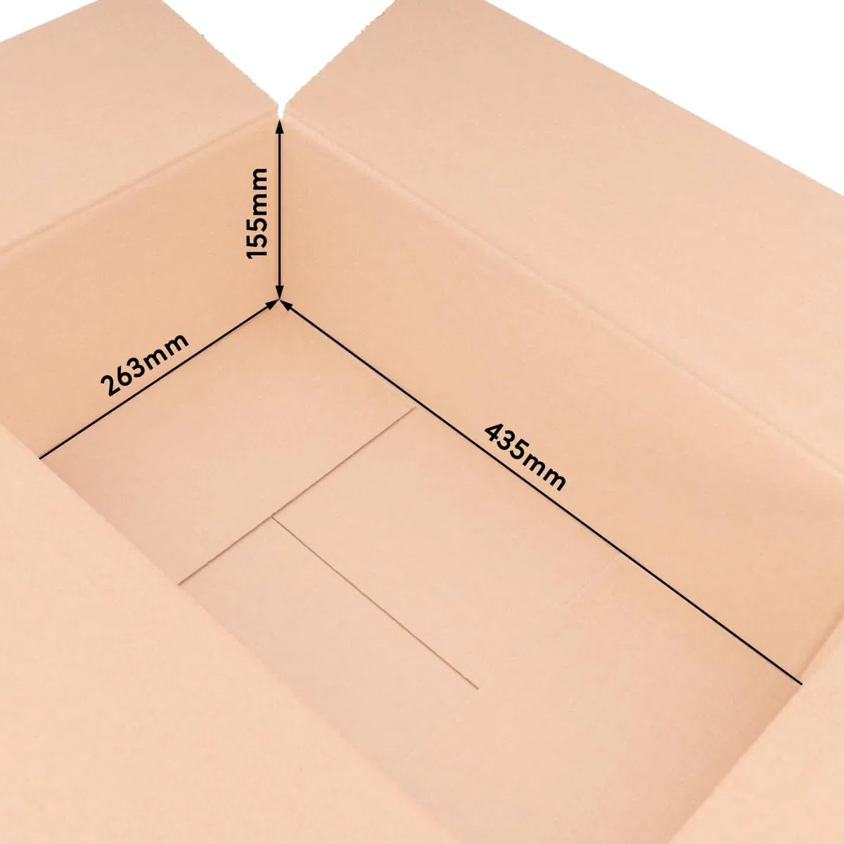 verpacking 100 cajas plegables cajas de envío DHL cajas 435 x 263 x 155 mm, KK-95, 1-corrugado, cartón plegable, cartón plegable, caja de envío, caja de embalaje, caja de cartón