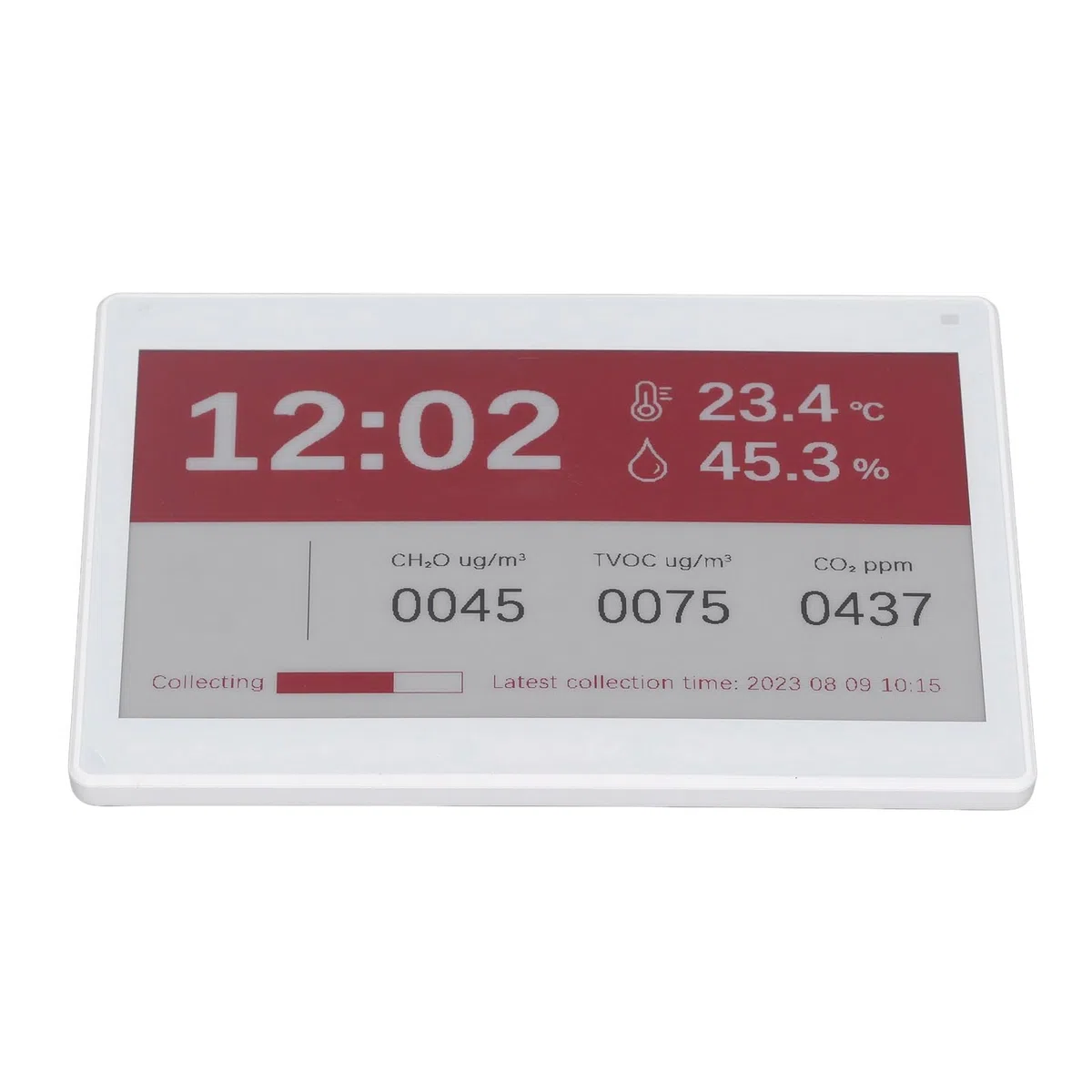 SUNGOOYUE Pantalla de Papel Electrónica Inalámbrica, Pantalla de Tinta Transparente de 7,5 Pulgadas, Insignias de Nombre para Tarjetas de Visita de Reuniones de Oficina, Material Blanco ABS