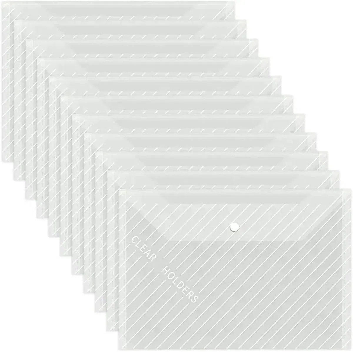 Carpetas de archivos plástico tamaño A4 30 piezas para Documentos | Con sujetadores Sobres transparentes for documentos de oficina escolar(Mixed)