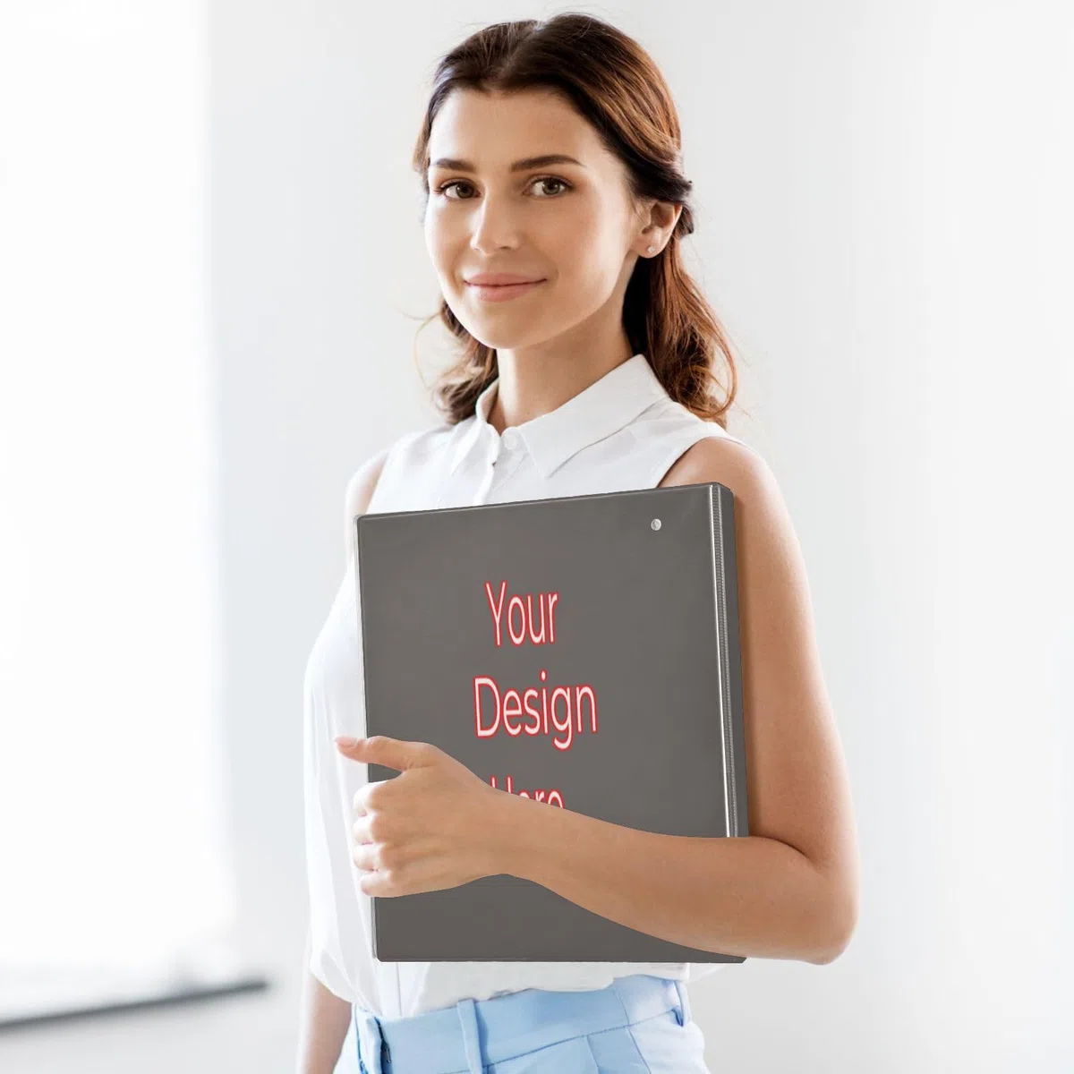 Carpetas personalizadas de 1.5 pulgadas, 3 anillos, carpeta de anillos en D personalizada, carpeta flexible de 3 anillos, carpetas decorativas, carpeta de 3 anillos con portapapeles