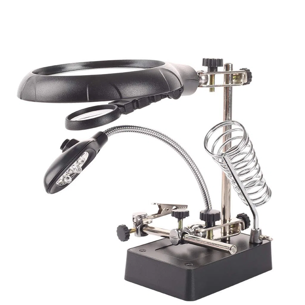 Ladigadora de Metal 10 Veces con Luces LED Multi-Function Reparación de la Placa Base Workbench 5 Veces Estación de reparación HD Reparación de teléfonos móvil