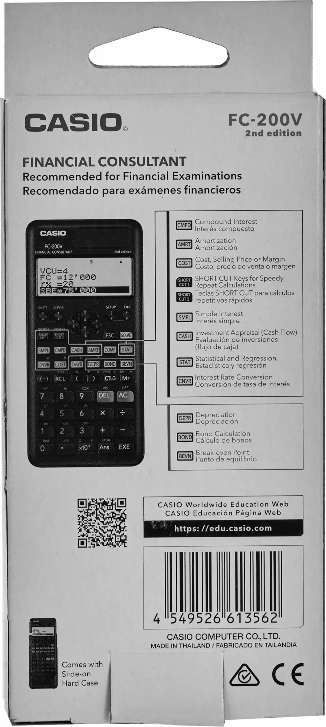 Casio FC-200V-2 Consultor financiero