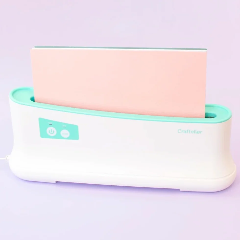 Craftelier - Máquina de Encuadernación Térmica con 3 Lomos de Encuadernación de Colores, para Proyectos de Scrapbooking, Diarios DIY, Cuadernos, Documentos o Álbumes de Fotos, Capacidad de 200 Hojas