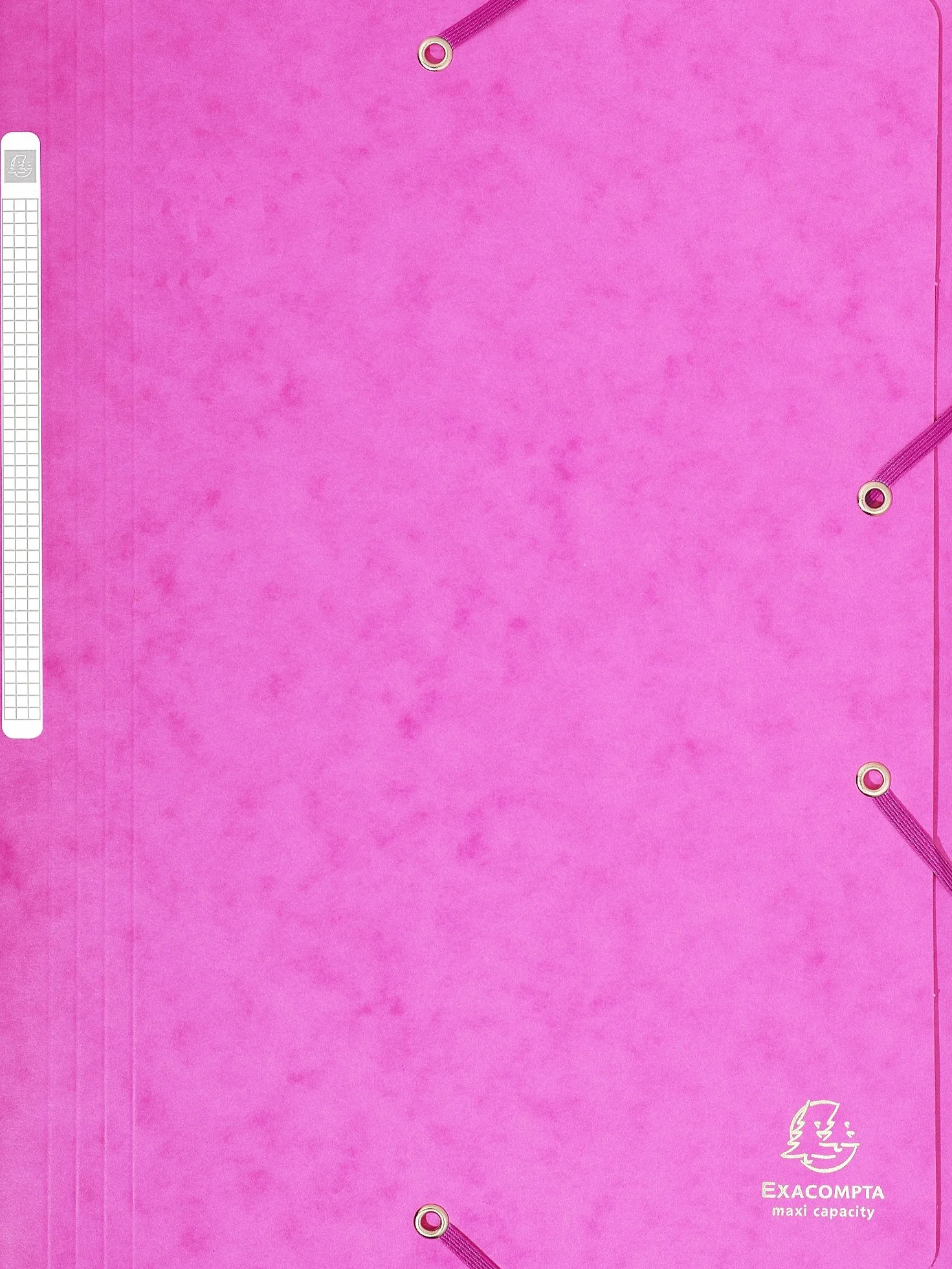 Exacompta 17108H - Carpeta con goma, A4, Rosa