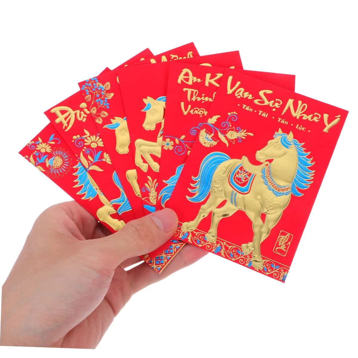 DOITOOL 360piezas Sobres Rojos Año del Caballo Sobres Rojos Chinos Hong Bao para Celebraciones Vietnamitas y Ocasiones Festivas