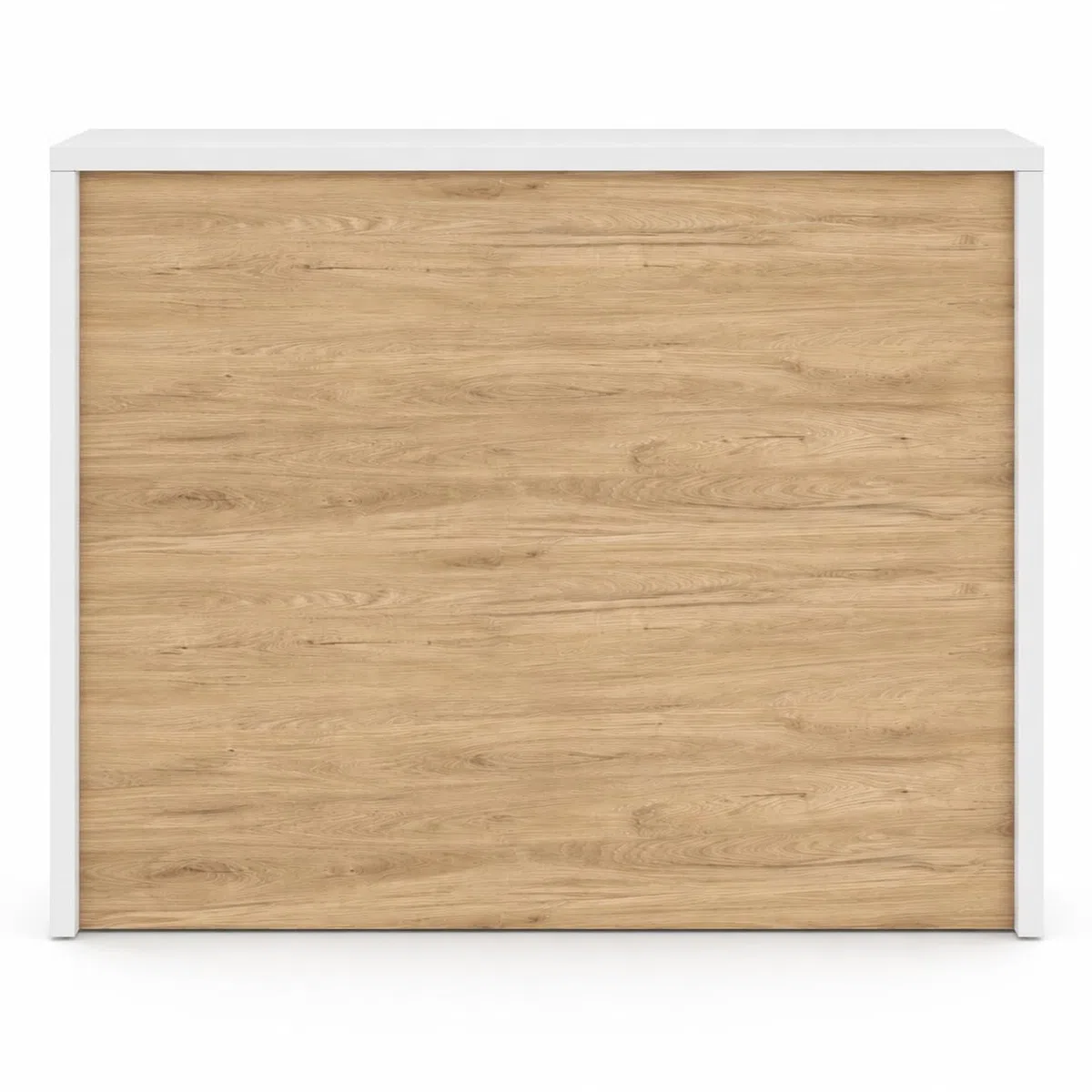 Genérico OFILIKE. Mostrador de Recepción Compact. Mesa Mostrador para Oficina, Tienda y Clínica, Melamina 25mm (Roble) (120cm Ancho)