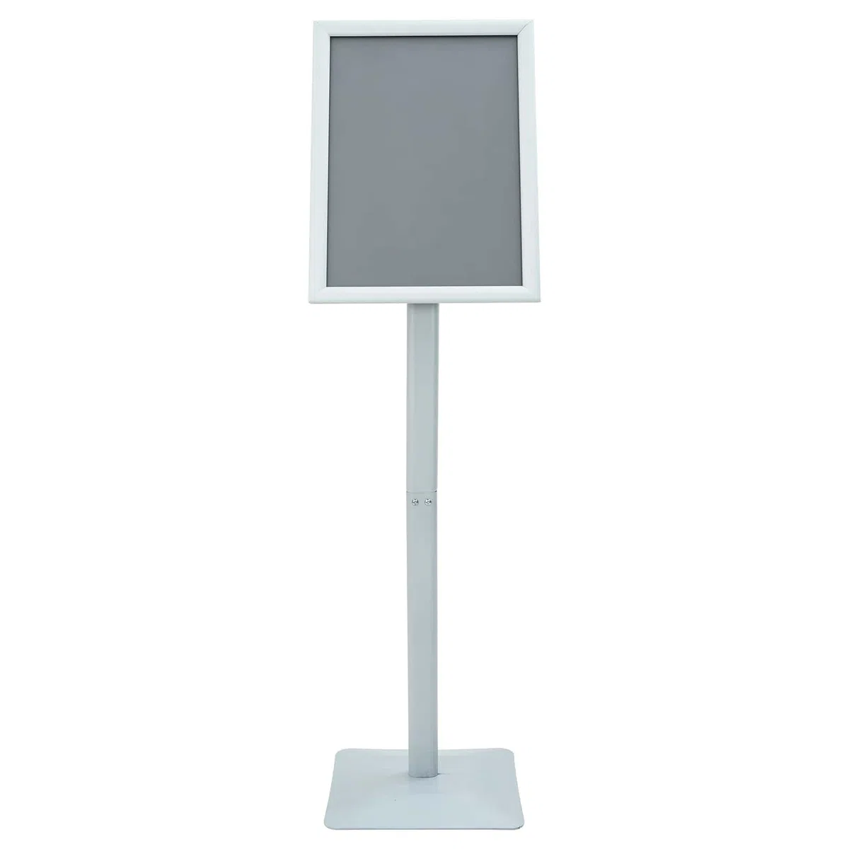 Soporte para carteles de pedestal A3 con soporte de pantalla ajustable y base de hierro fundido para publicidad, soporte giratorio de 360 grados para carteles para recepción y feria