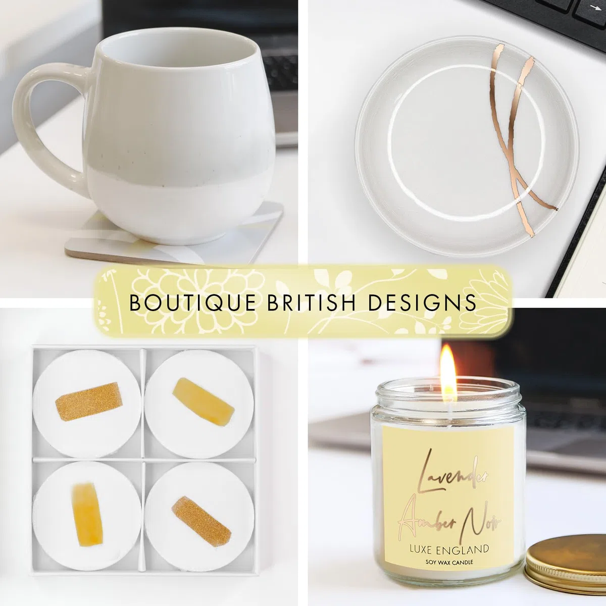 Luxe England Gifts Cesta de agradecimiento única para mujeres, el mejor regalo de agradecimiento para mujeres, colegas, personal, profesores o regalos de agradecimiento para empleados