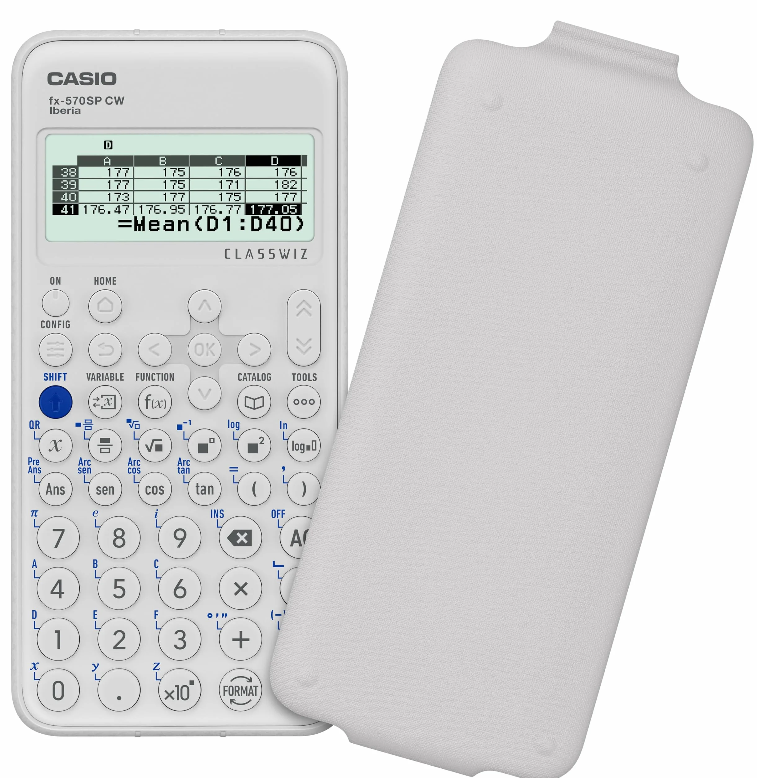 Casio FX-570SP CW Calculadora Científica, 560+ Funciones, Blanco