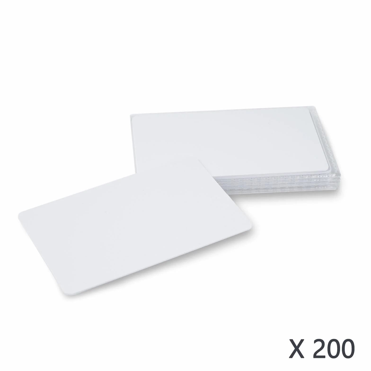 DEWIN 200 Tarjetas Inteligentes UID Regrabables, Tarjetas RFID de PVC en Blanco Reemplazables de 13,56 MHz for Control de Acceso Mi-Fare 1K S50 MF1, Sector Bloque 0 (200 Tarjetas UID M1)