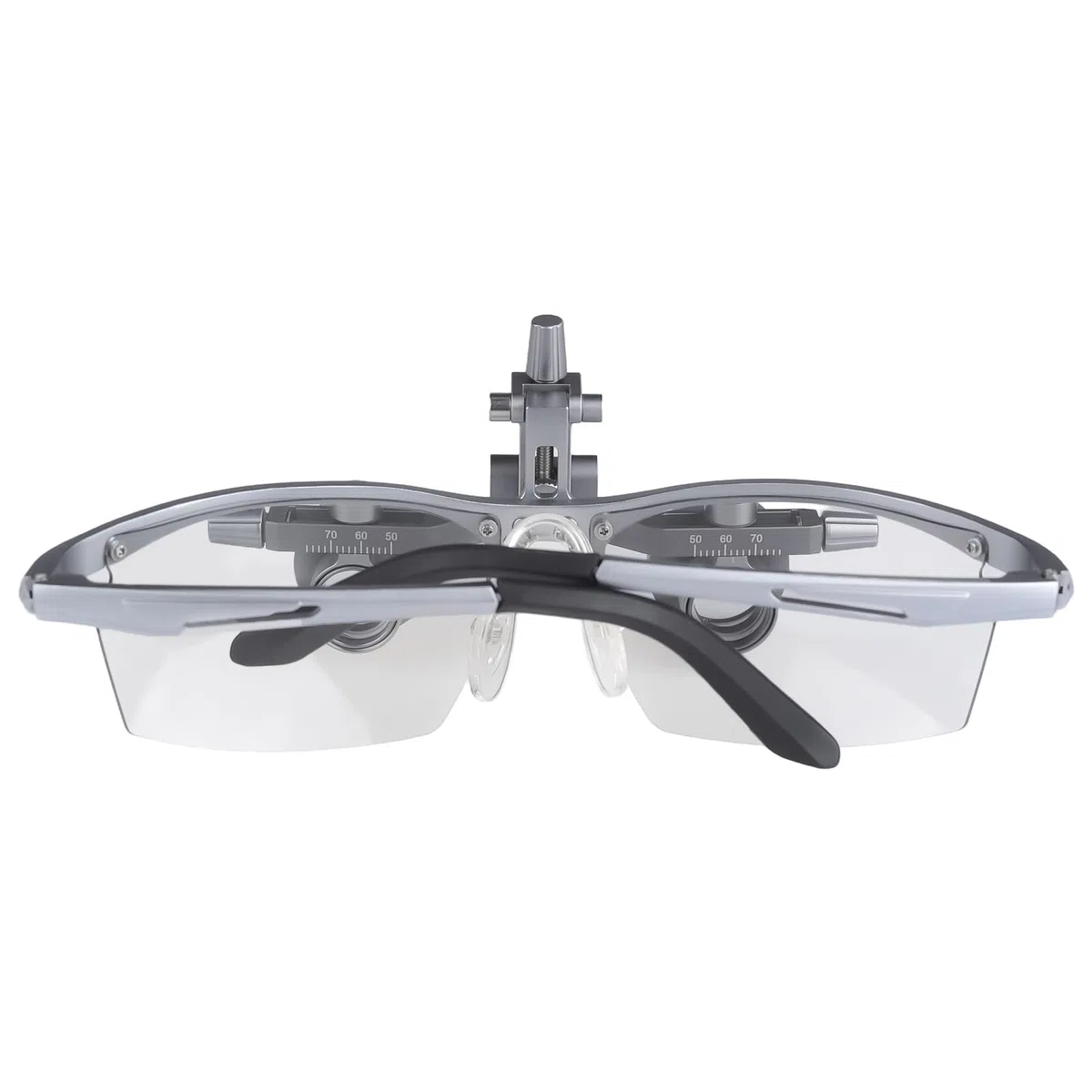 Lupas prismáticas ajustables con cuerpo de aluminio, distancia de trabajo de 450 mm (2,5 x)