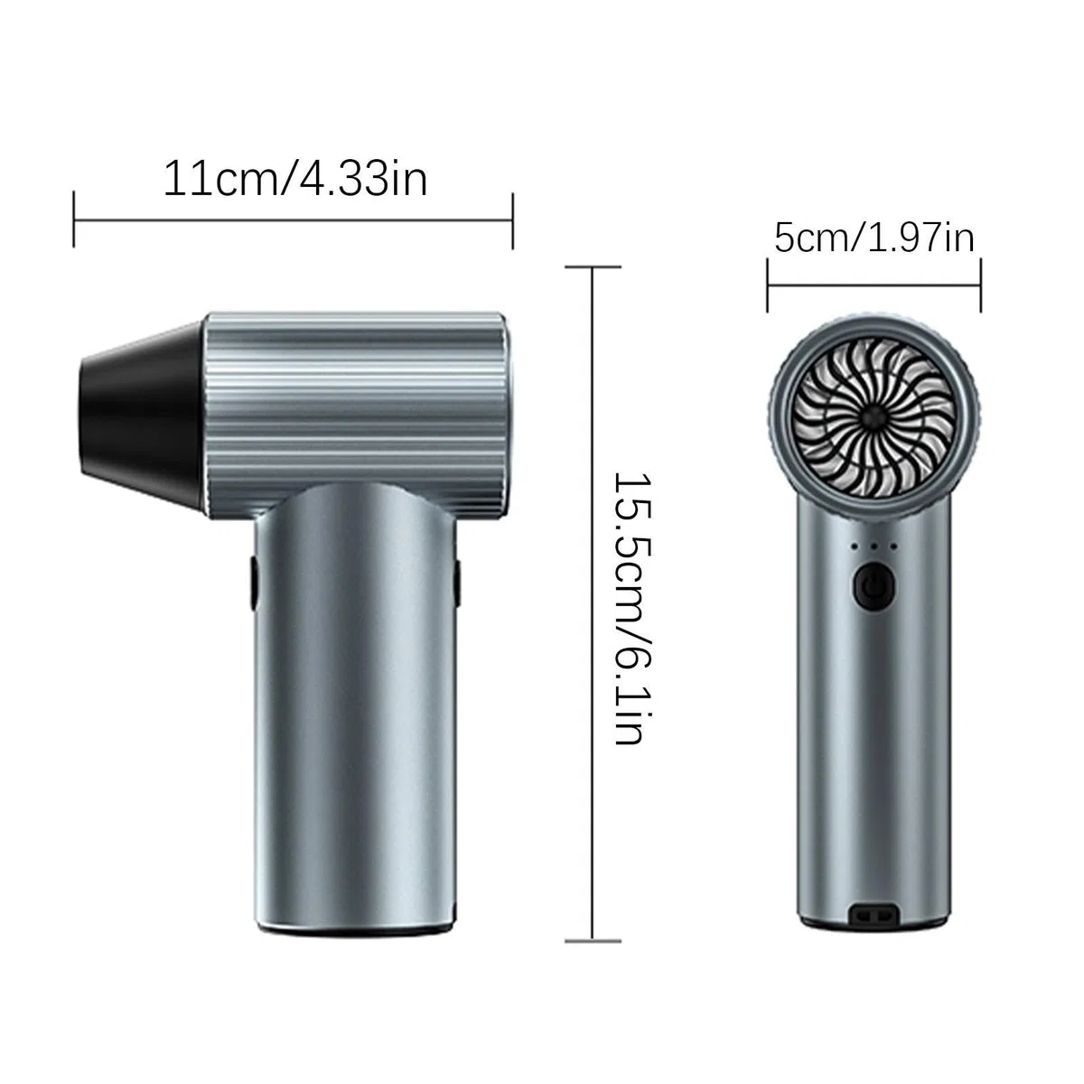 Soplador Eléctrico Para PC Turboventilador De Mano Con Motor Sin Escobillas | Soplador De Aire Recargable para coche, hogar, electrónica y teclado portátil