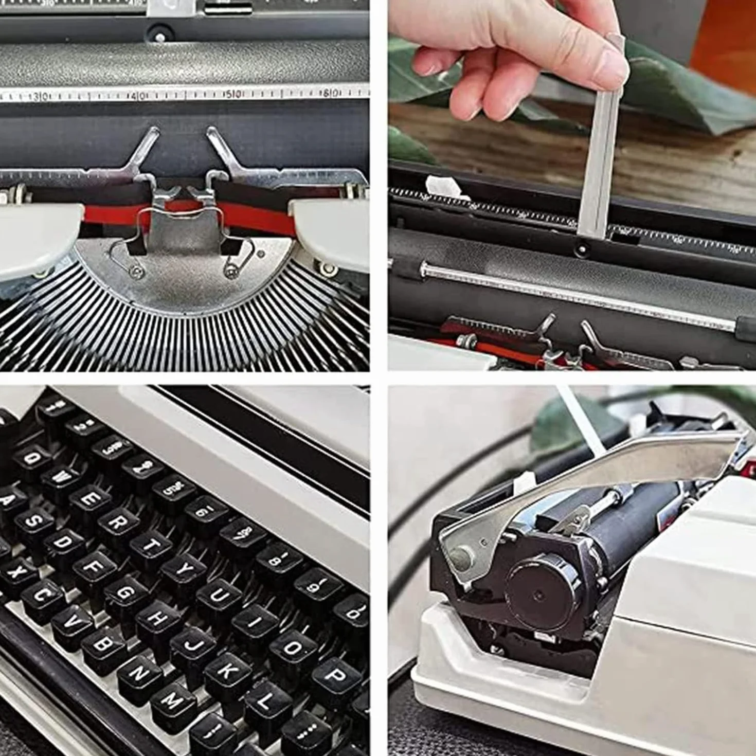 Máquina de escribir manual portátil tradicional, máquina de escribir antigua clásica retro para escritores, máquina de escribir nostálgica duradera, procesador de textos clásico, máquina de escribir