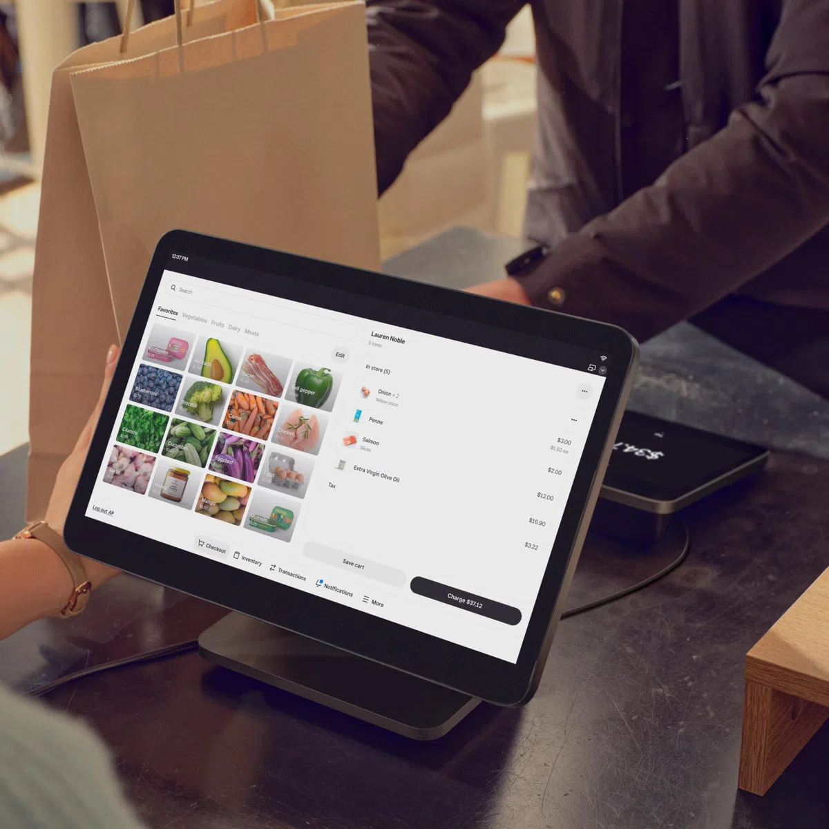 Square Registro (2ª generación): Alimentado por Square POS