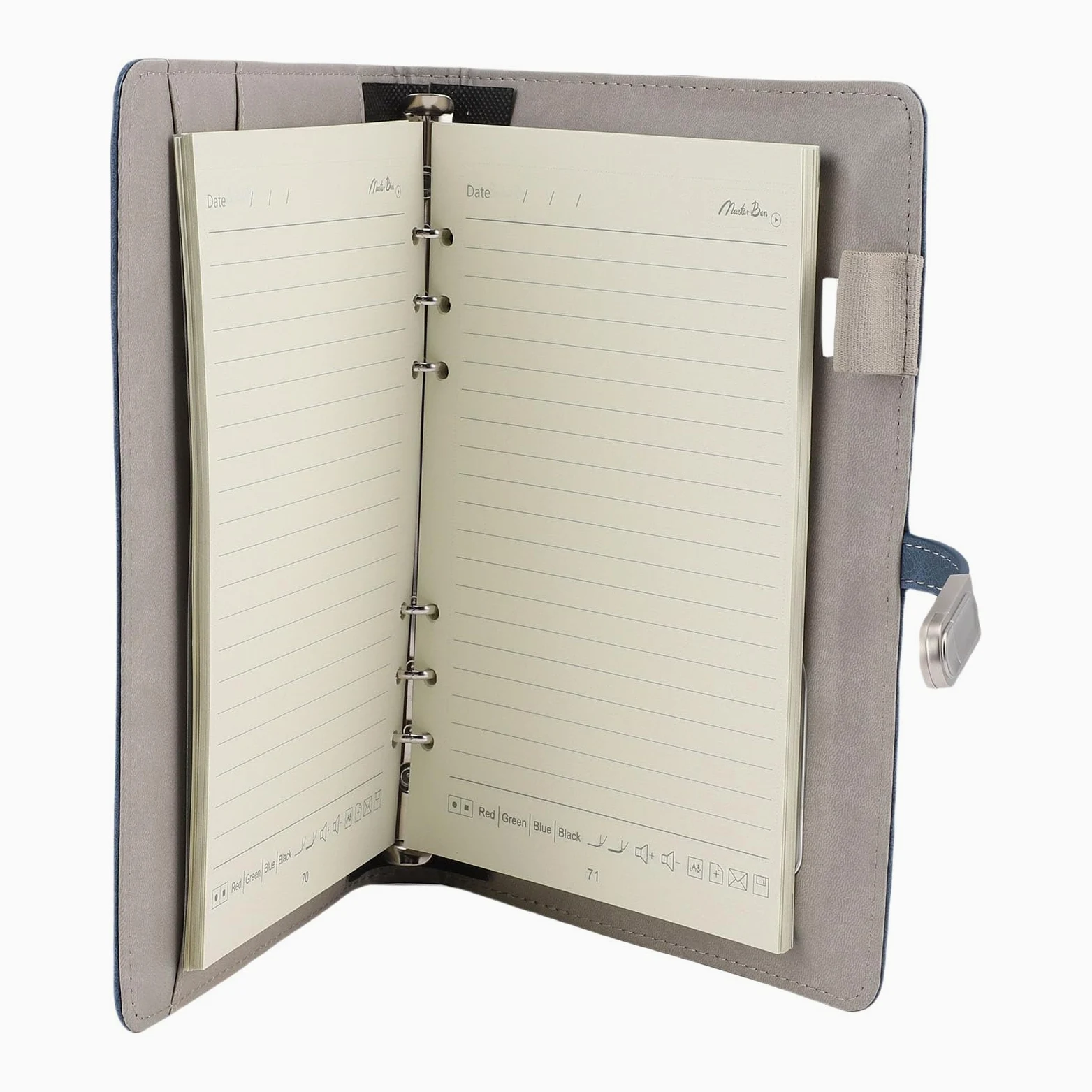 KIMISS Cuaderno de Carga Inalámbrica para la Escuela y Bloc de Notas Multifunción con 80 Hojas, Batería de 8000 MAh y Almacenamiento de 16 GB para Aprendizaje Creatividad