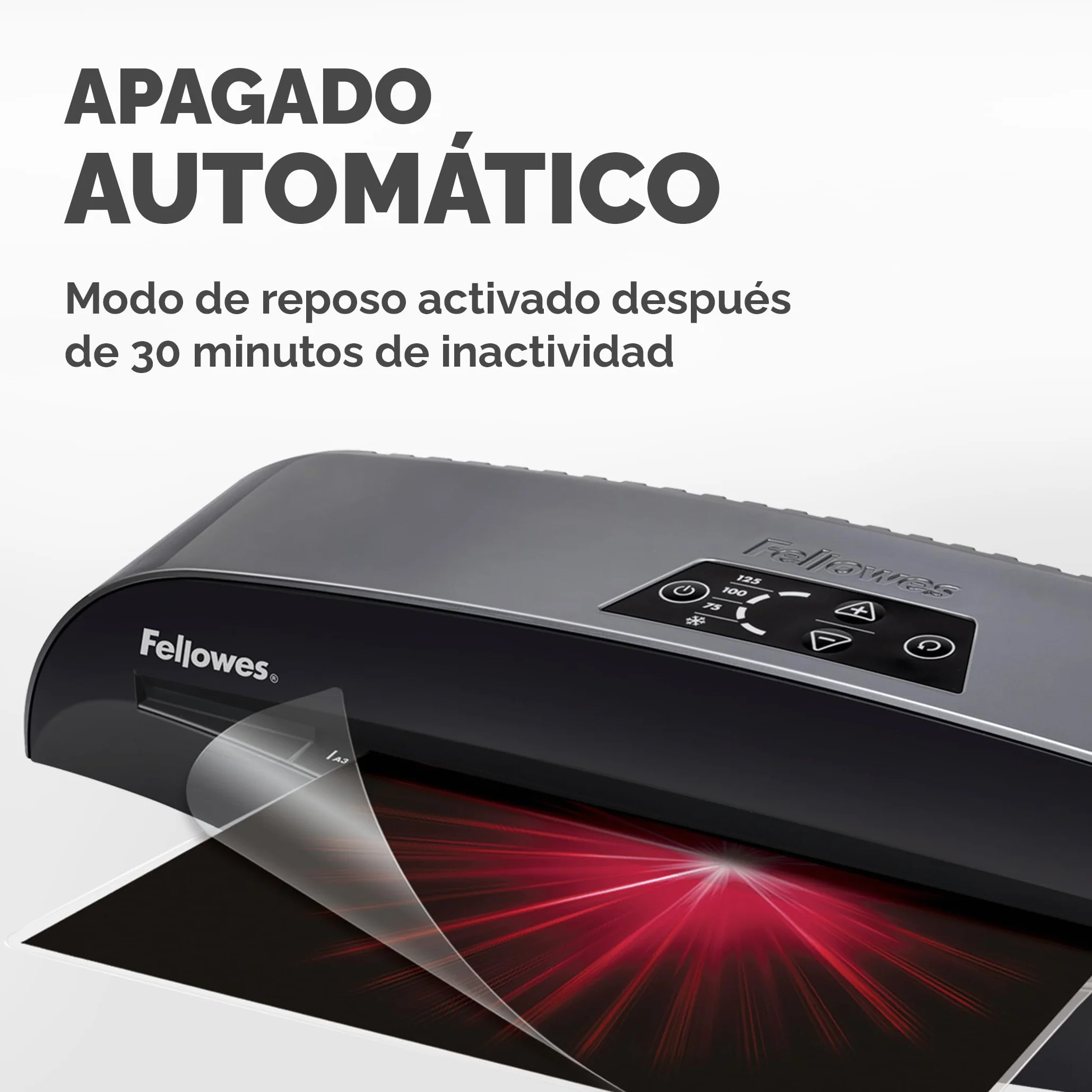 Fellowes Plastificadora A3 80-125 micras Apagado automático Modo reposo Negro