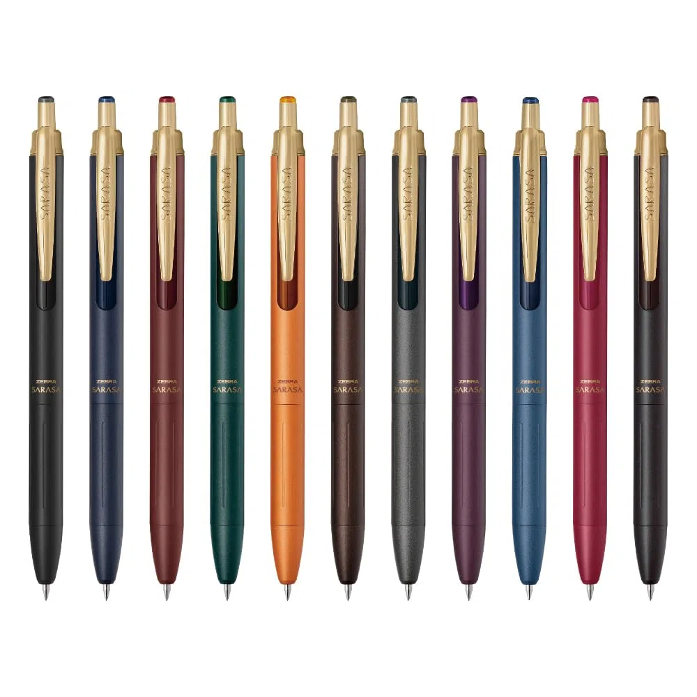Zebra P-JJ57-11CN-AZ Sarasa Grand - Bolígrafo de gel, 0,5 mm, juego de 11 colores