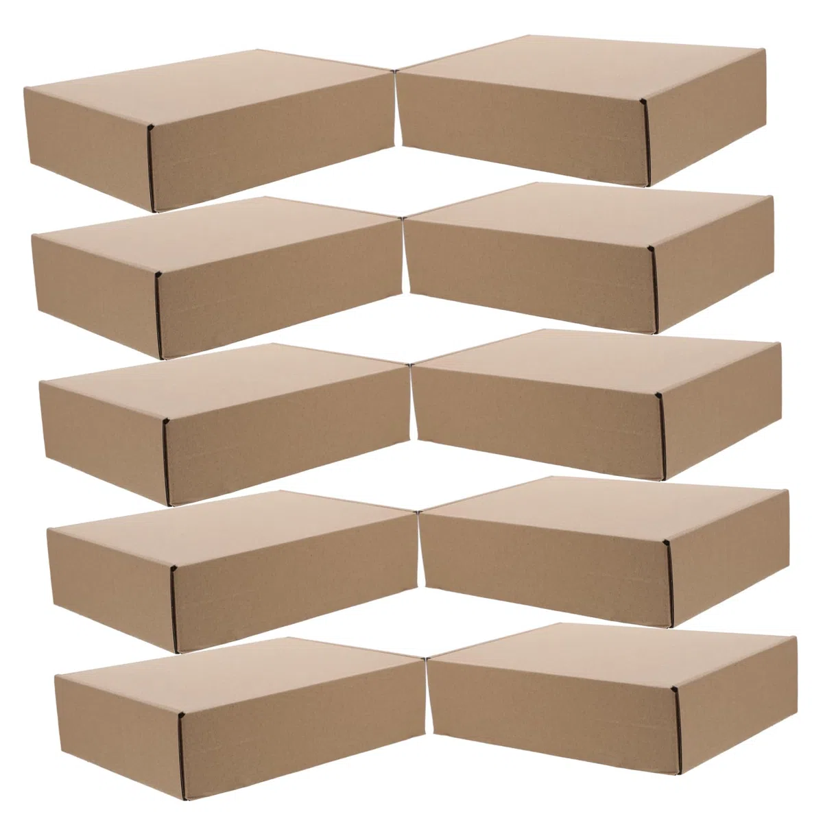 HOMSFOU 25piezas Cajas De Cartón Para Envíos Almacenamiento y Embalaje Cajas Postales Para Manualidades Para Mudanza De Almacenamiento
