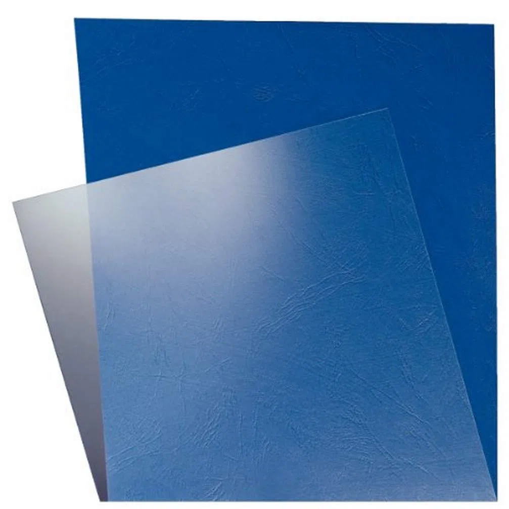 LEITZ 33681 - Tapas encuadernación PVC 180 micras (Pack 100 ud.) color transparente