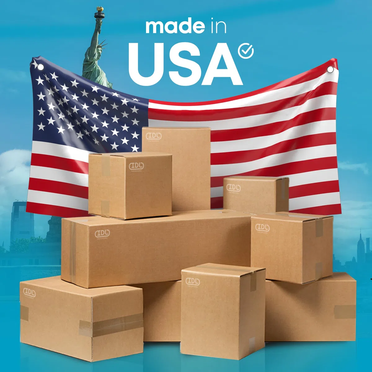 IDL Packaging Cajas de envío pequeñas de cartón corrugado de 8 pulgadas de largo x 8 pulgadas de ancho x 12 pulgadas de alto (paquete de 5) – Excelente elección de cajas de embalaje resistentes para