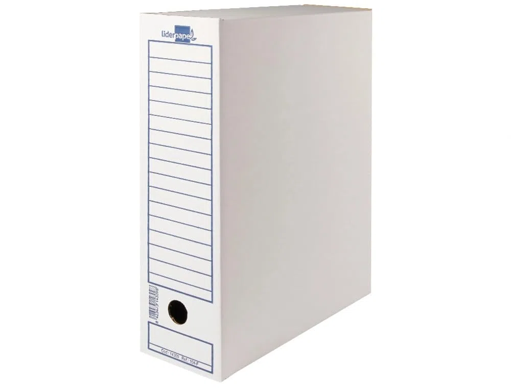Archivo Definitivo Tamaño Folio Cartón 100% Reciclado de Fácil Montaje (Pack Ahorro 100 Unidades)