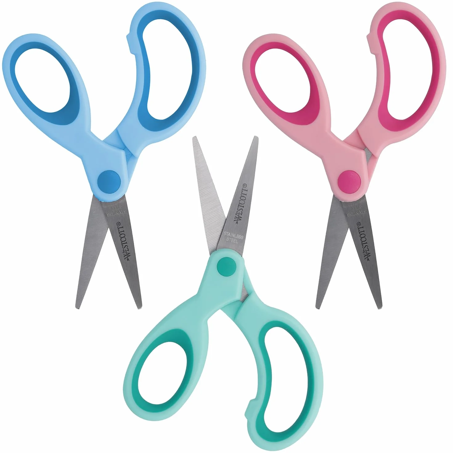 Westcott E-2054S 00 Expositor tijeras niños 13 cm punta puntiaguda
