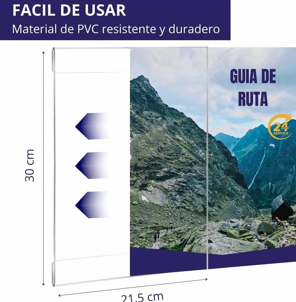 GOYAPRINT Soporte de Pared A4 Adhesivo para Carteles Expositor de Pared