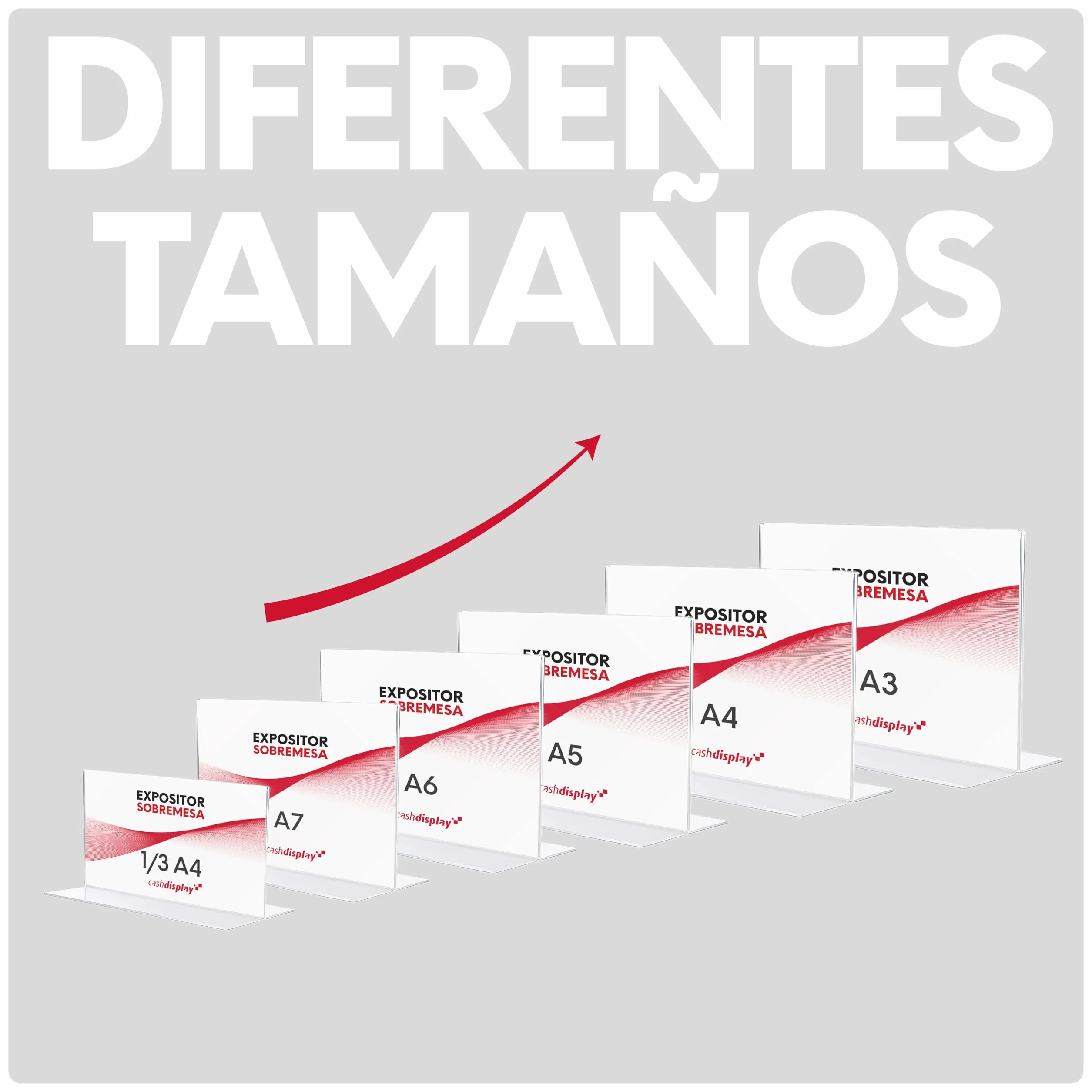 Expositor Metacrilato A3 Horizontal - Pack 6unid | Porta Menus Sobremesa Resistente y Fácil Limpieza | Expositor Sobremesa para Publicidad de Tiendas y Cartas de Restaurante