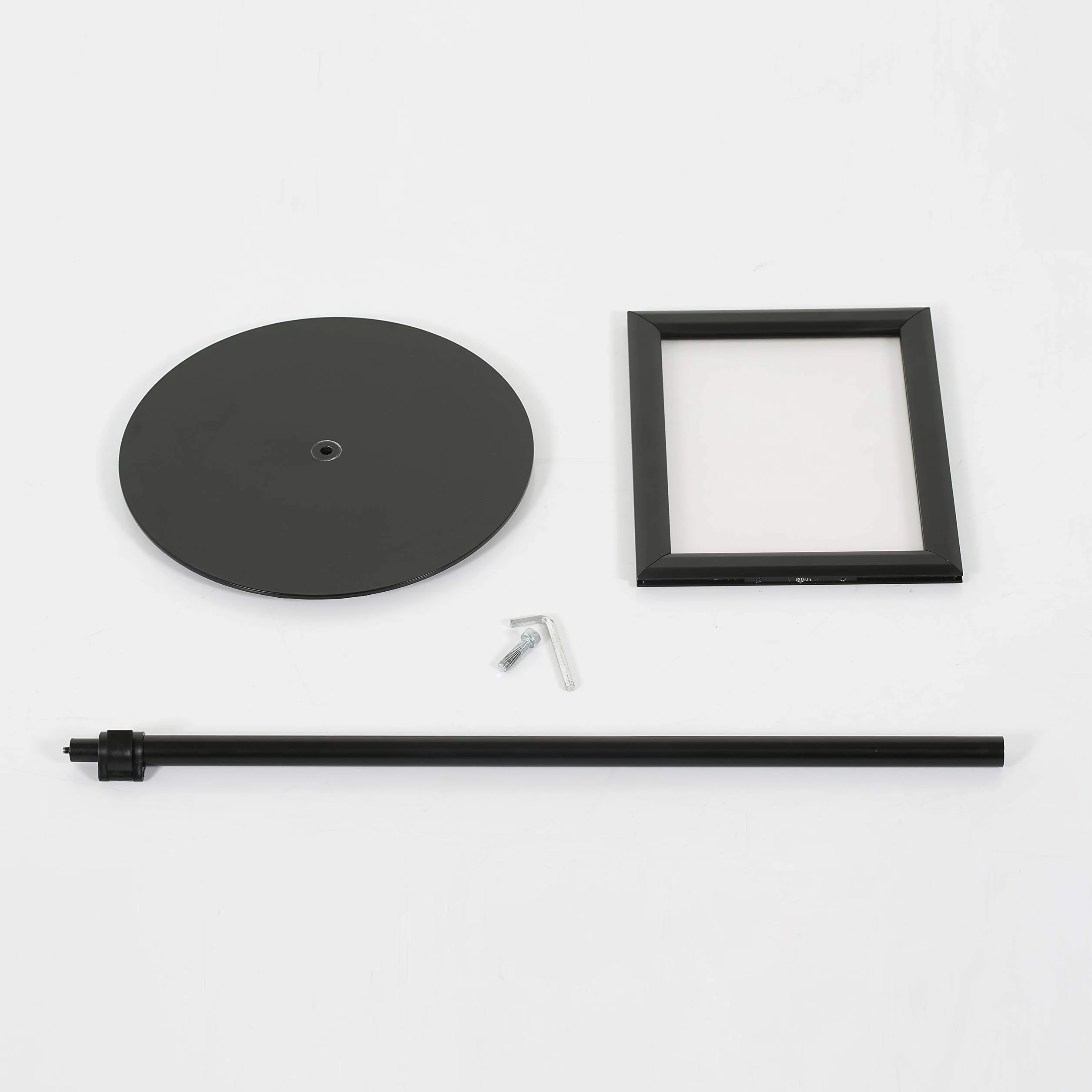 Soporte ajustable para carteles de doble cara, de aluminio, placa de acero pesada, uso vertical y horizontal con marco, color Negro DIN A4
