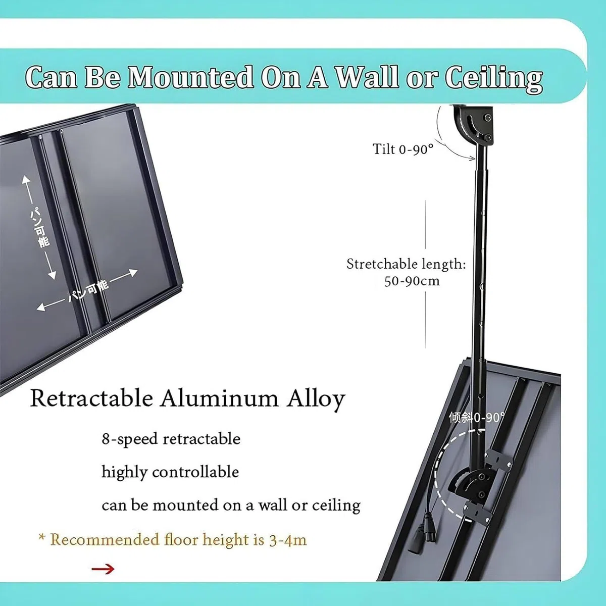Tableros de menú digitales con retroiluminación LED, elegante marco de aluminio, incluye barra telescópica para colgar, póster magnético reemplazable para restaurantes, paquete de 3 unidades de 60 x