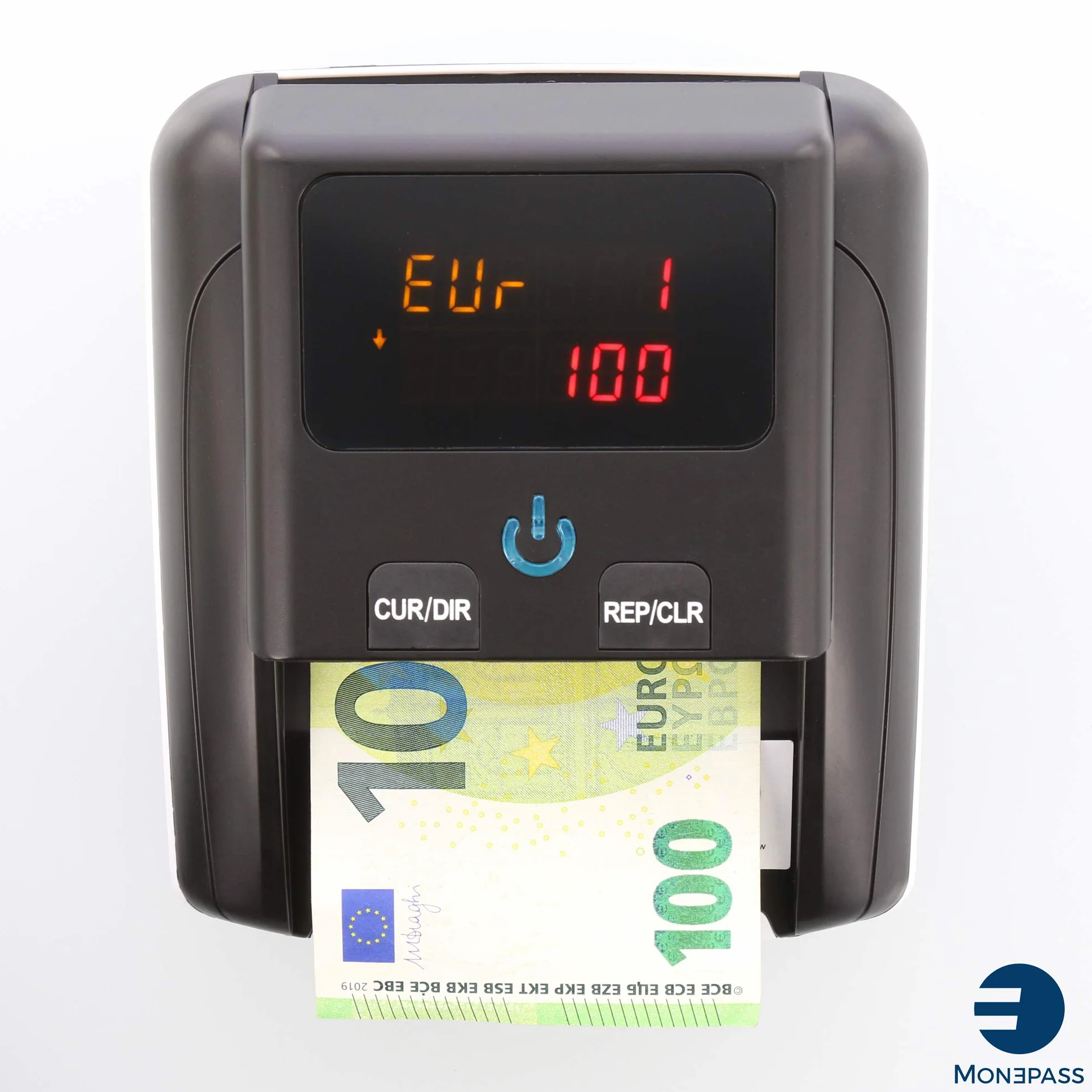 Monepass D5X - Detector automático de billetes falsos Euro con 5 sistemas de detección y 100% de fiabilidad (prueba oficial BCE) - Introducción de billetes multisentido (4)
