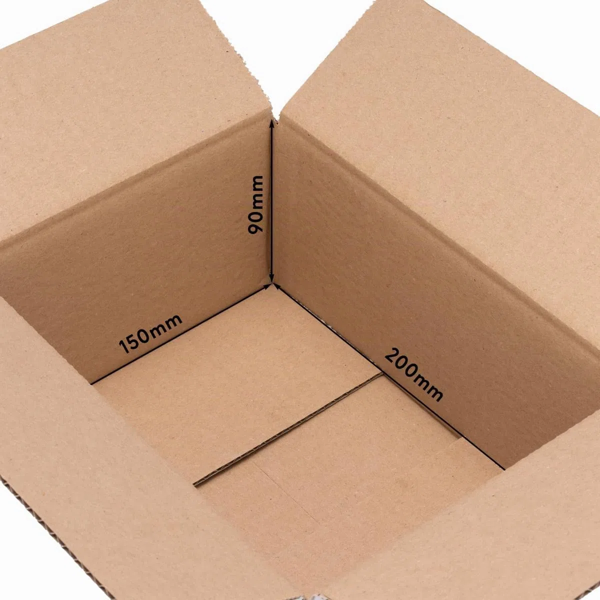verpacking 100 cajas plegables cajas de envío DHL cajas 200 x 150 x 90 mm, KK-10, 1-corrugado, cartón plegable, caja plegable de cartón, caja de envío, caja de embalaje, caja de cartón