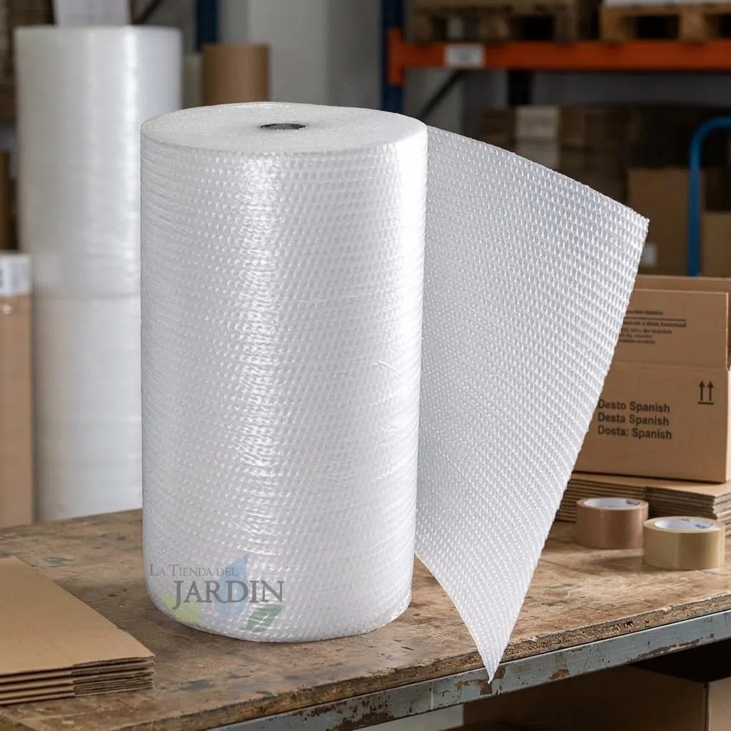 Suinga Rollo de Plástico de Burbujas 1 x 160 Metros | Film Protector para Embalaje y Envíos | Protección contra Golpes y Arañazos | Material de Aislamiento para Mudanzas, Almacenaje y Paquetería