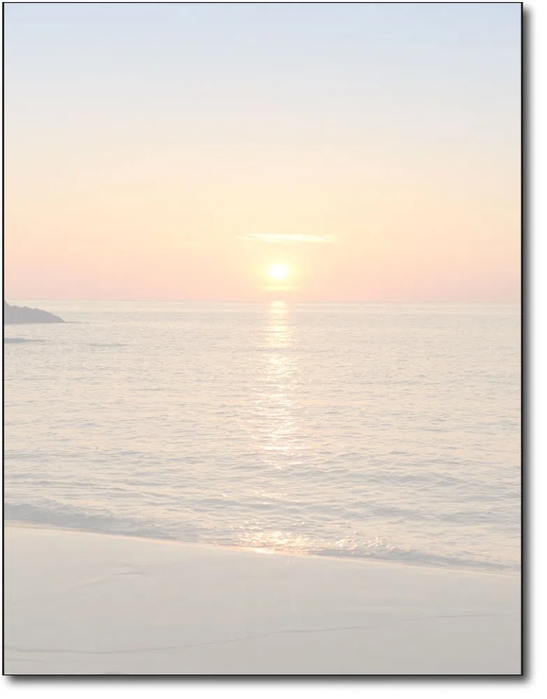 Atardecer en la playa papelería papel – 80 hojas