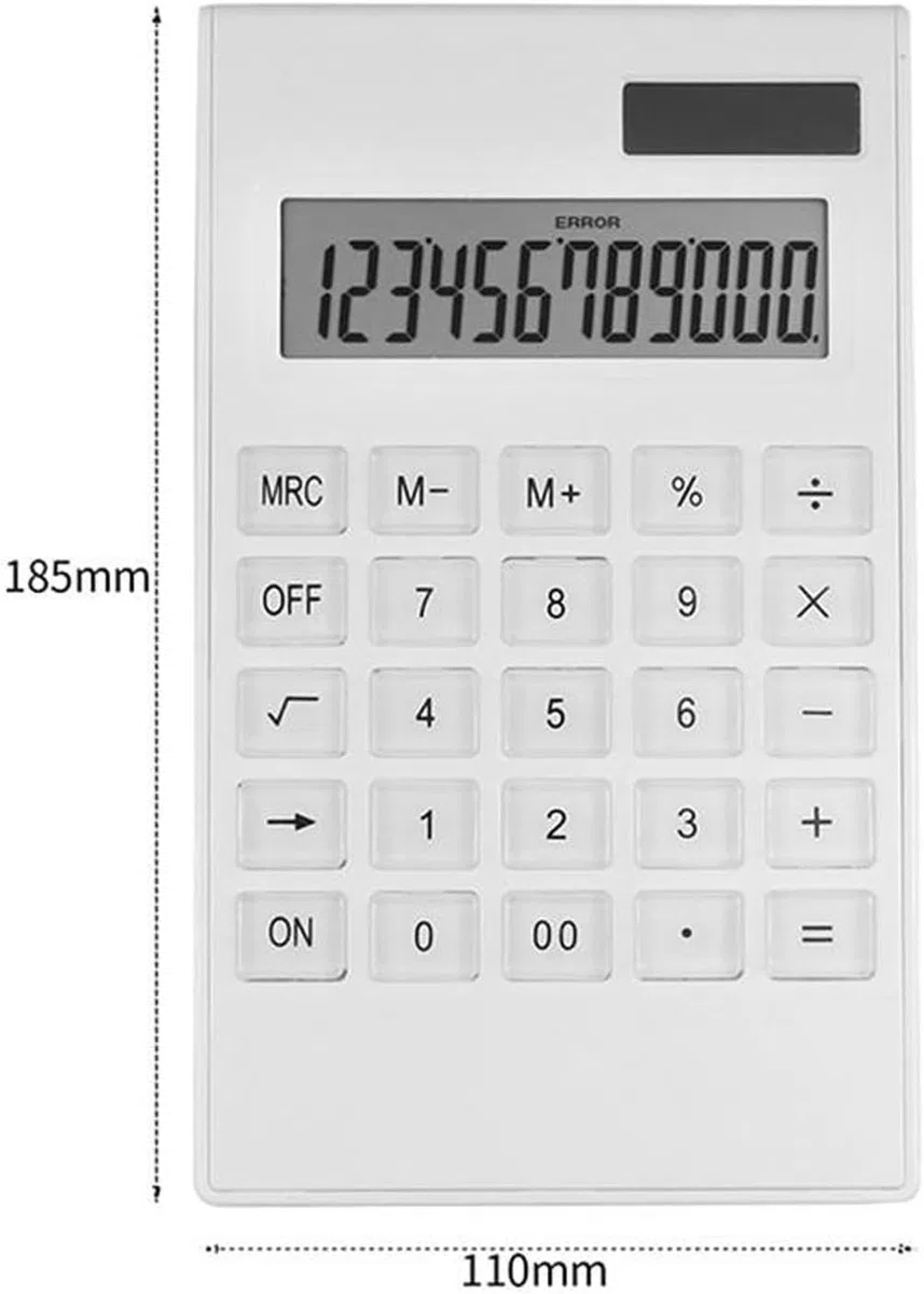 calculadoras, Escritorio Ultrafino, Pantalla Grande de 12 dígitos, batería Solar, botón Cristal Doble Potencia, for Oficina y Escuela