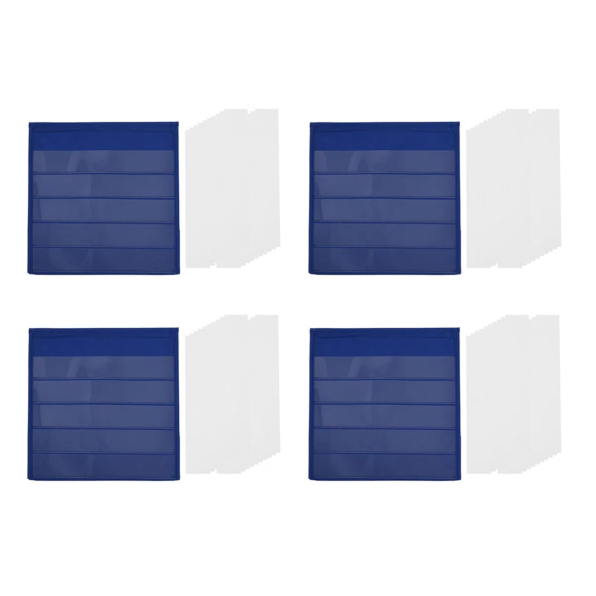 4X Tablero de Sobremesa de Sobremesa con Tarjetas de Borrado En Seco de Bonificación 80X, Sobremesa de Sobremesa de Escritorio de Doble Cara Y Autoportante (13X 12 Pulgadas)