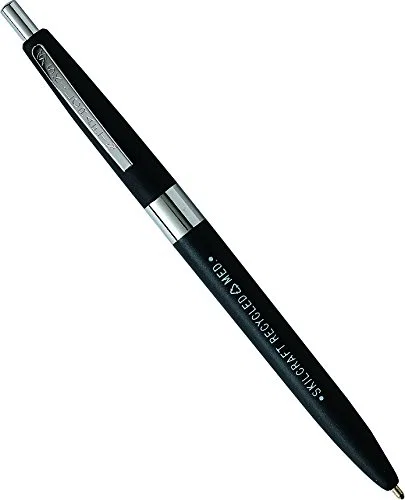 SKILCRAFT reciclado bolígrafo de tinta negra fina punto 12/caja (7520 – 01 – 386 – 1618)