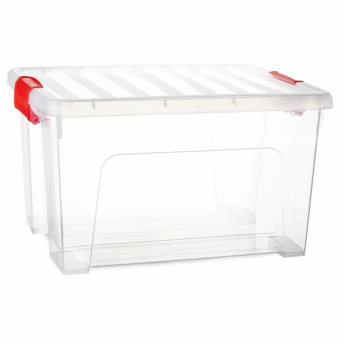 Acan Tradineur - Pack de 6 Cajas de almacenamiento KLIP K2 - Fabricado en plástico - Contenedor para almacenar Libros, ropa, mantas - 34,5 x 43,5 x 25 cm - 25 Litros