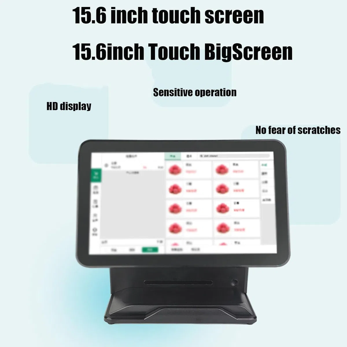 Sistema Tpv De Pantalla Táctil con Impresora Térmica Y Escáner De Código De Barras, Pantalla Dual para Operaciones Eficientes En Tiendas Minoristas, Restaurantes Y Supermercados.