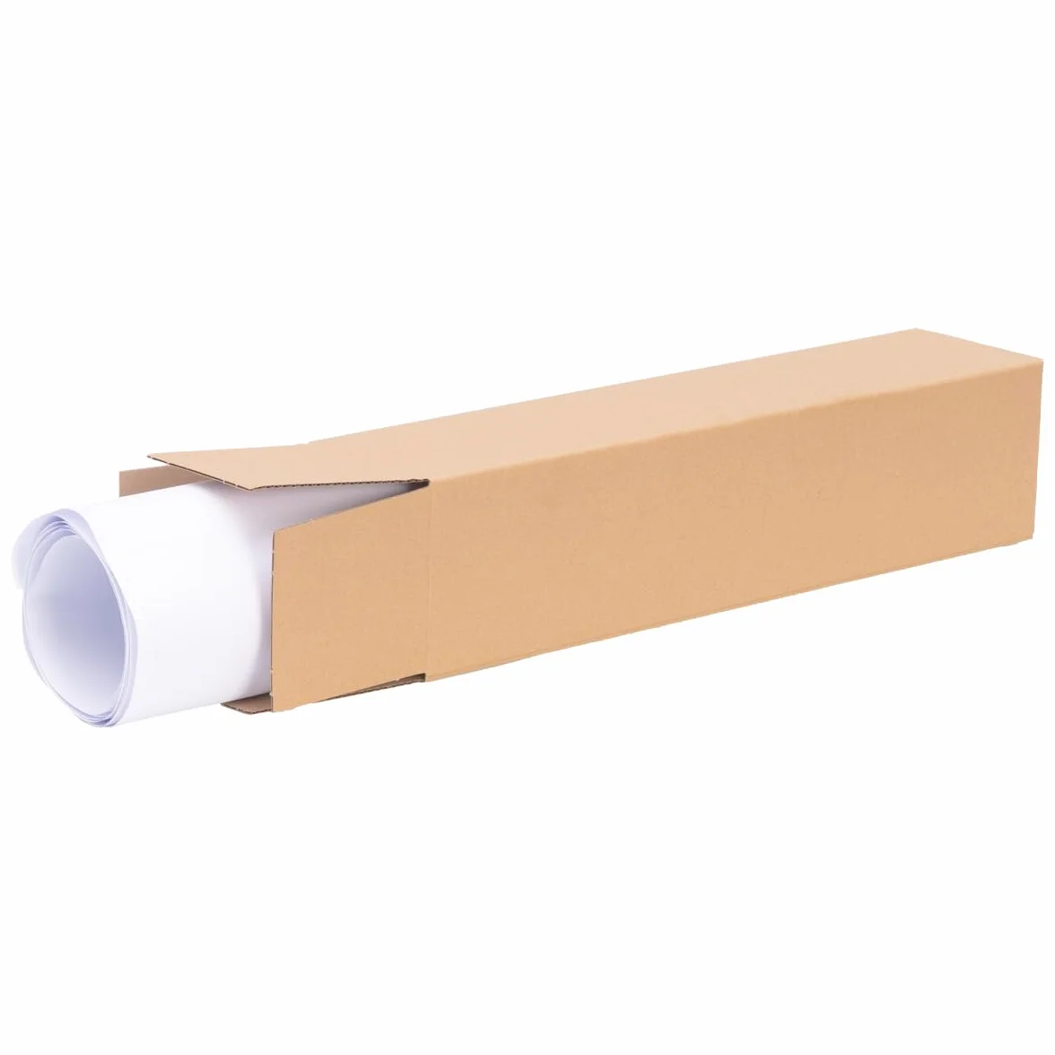 Tubo de envío 475 x 110 x 110 mm Marrón Caja plegable 10 unidades