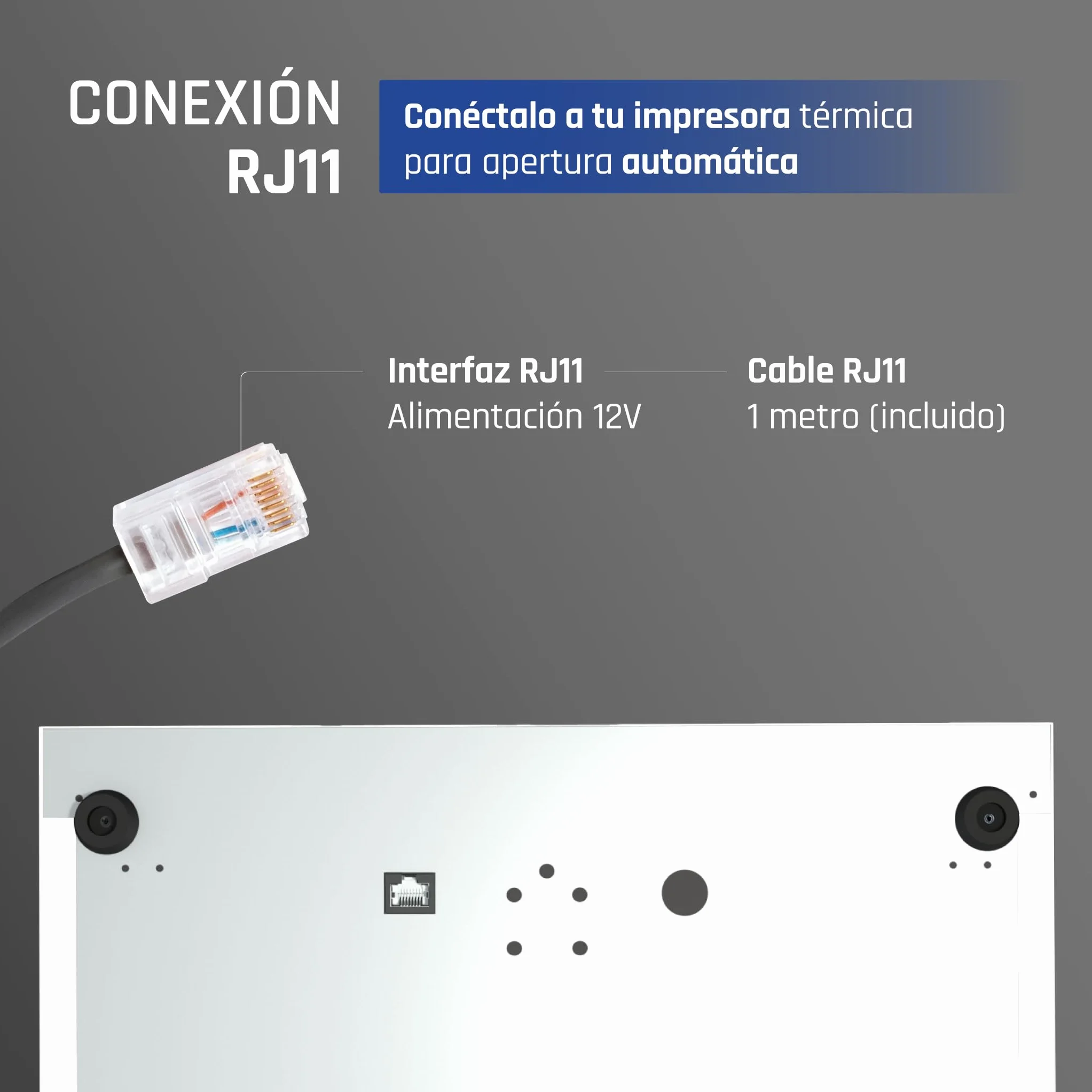 iggual – Cajón Portamonedas IRON-30W -Caja Efectivo, Registradora Manual o Automática para 5 Billetes y 5 Moneda - Cerradura 3 Posiciones- Acero+Plástico -Uso profesiona -Blanco Perla (42x40,5x10)