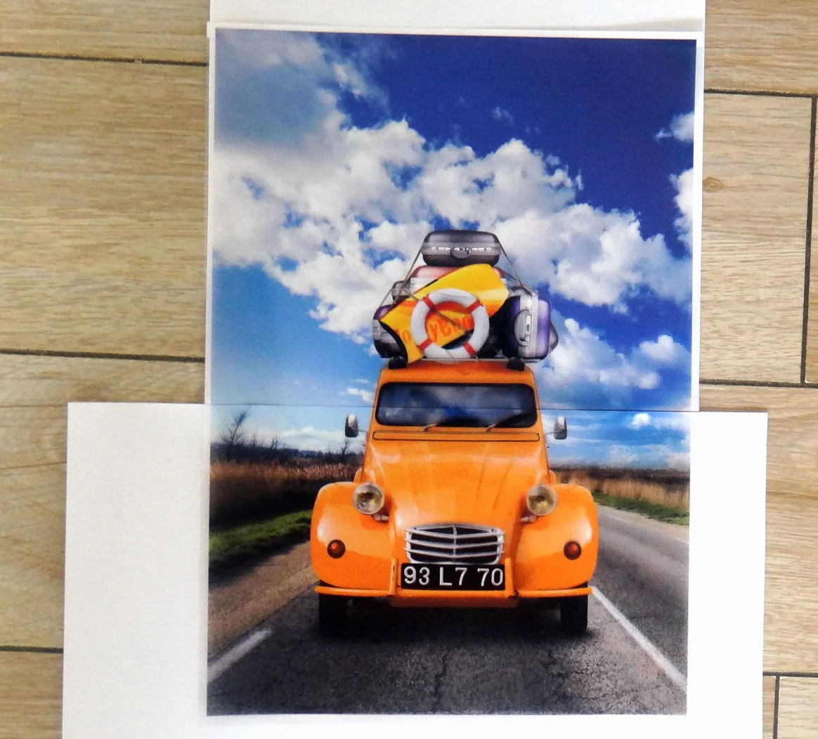 Lámina para retroproyector A4 y A3, para impresora láser y fotocopiadora. Lámina transparente de Uinkit A3 x 50 Sheets