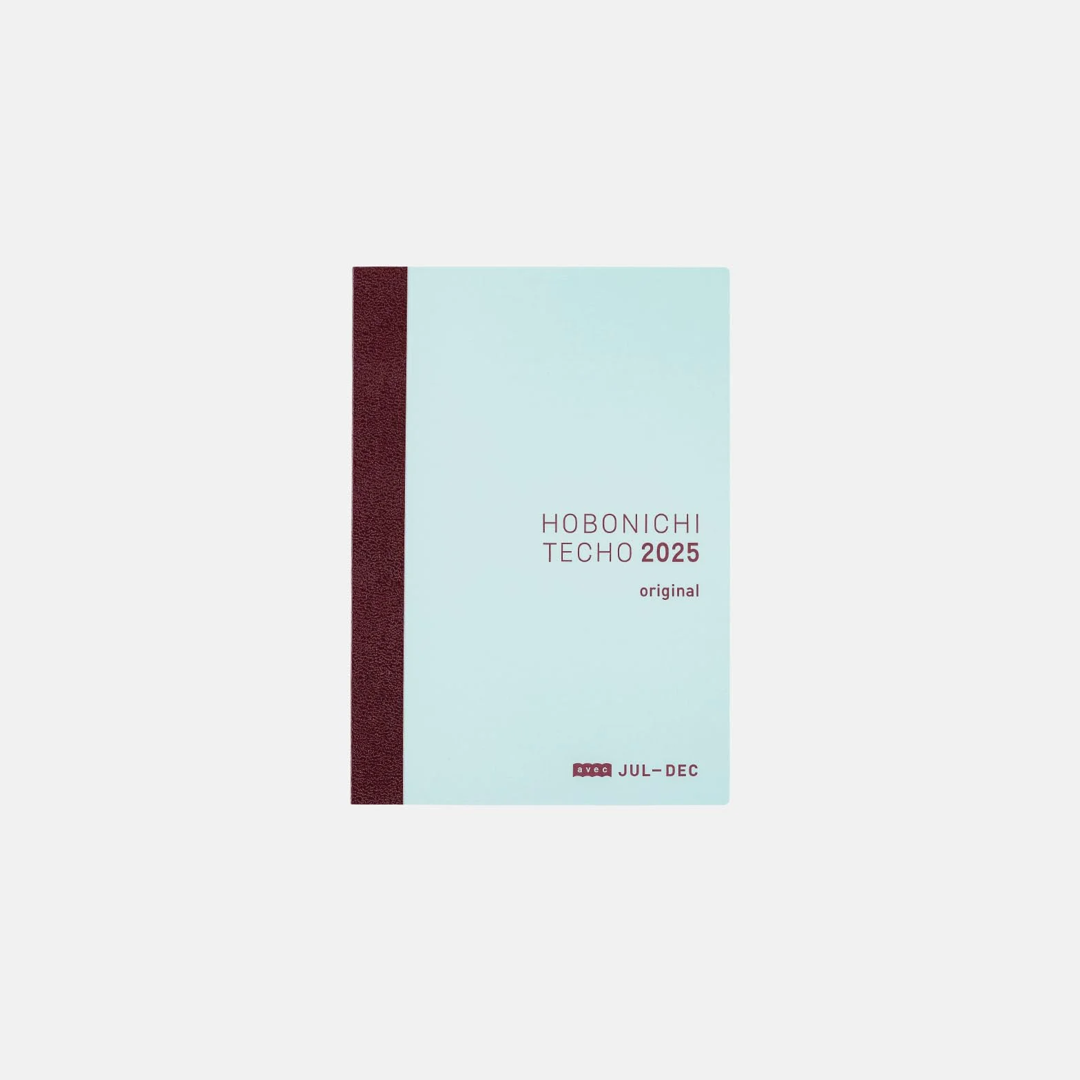 Hobonichi Techo 2025 - Libro original japonés de Avec [tamaño A6/cuaderno mensual diario/libro de 6 meses/1 de julio a 31 de diciembre y lunes de inicio]