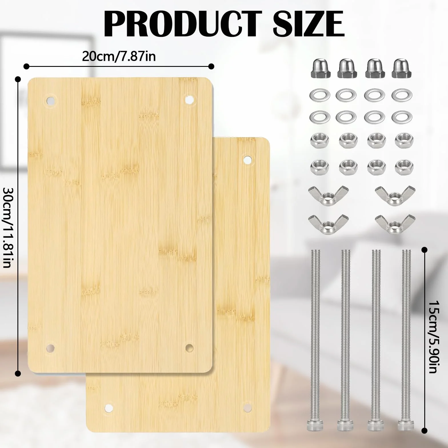 BonjumePrensa De Madera Para Libros, Juego De Encuadernación Multifuncional Para DIY Y Tapicería - 30 x 19,2 cm