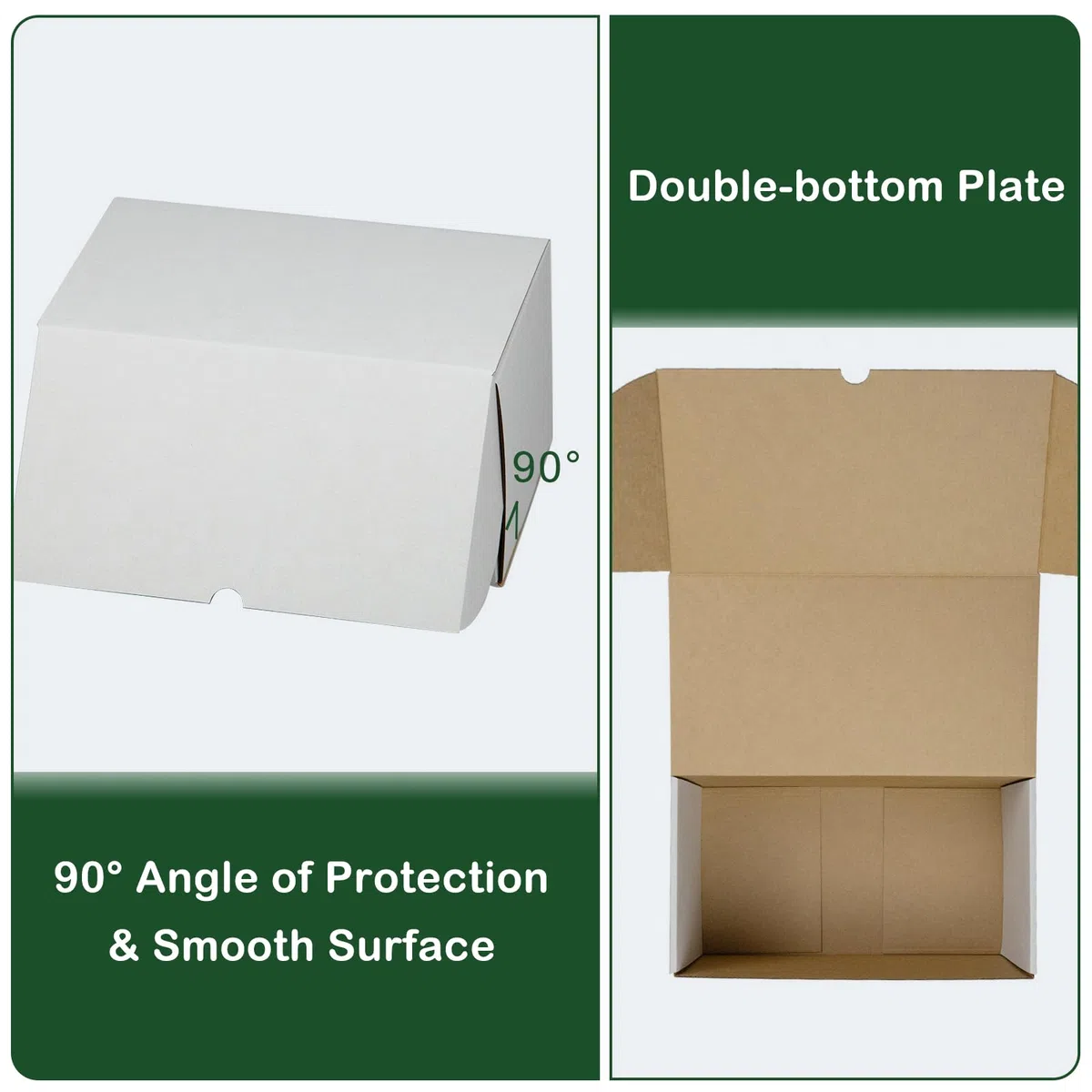 20 cajas de cartón ondulado blanco para pequeñas empresas, 28 x 15,2 x 15,2 x 15,2 cm
